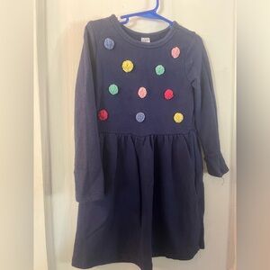 Carter's Casual Blue and Yellow Long Sleeve Sweater Dress